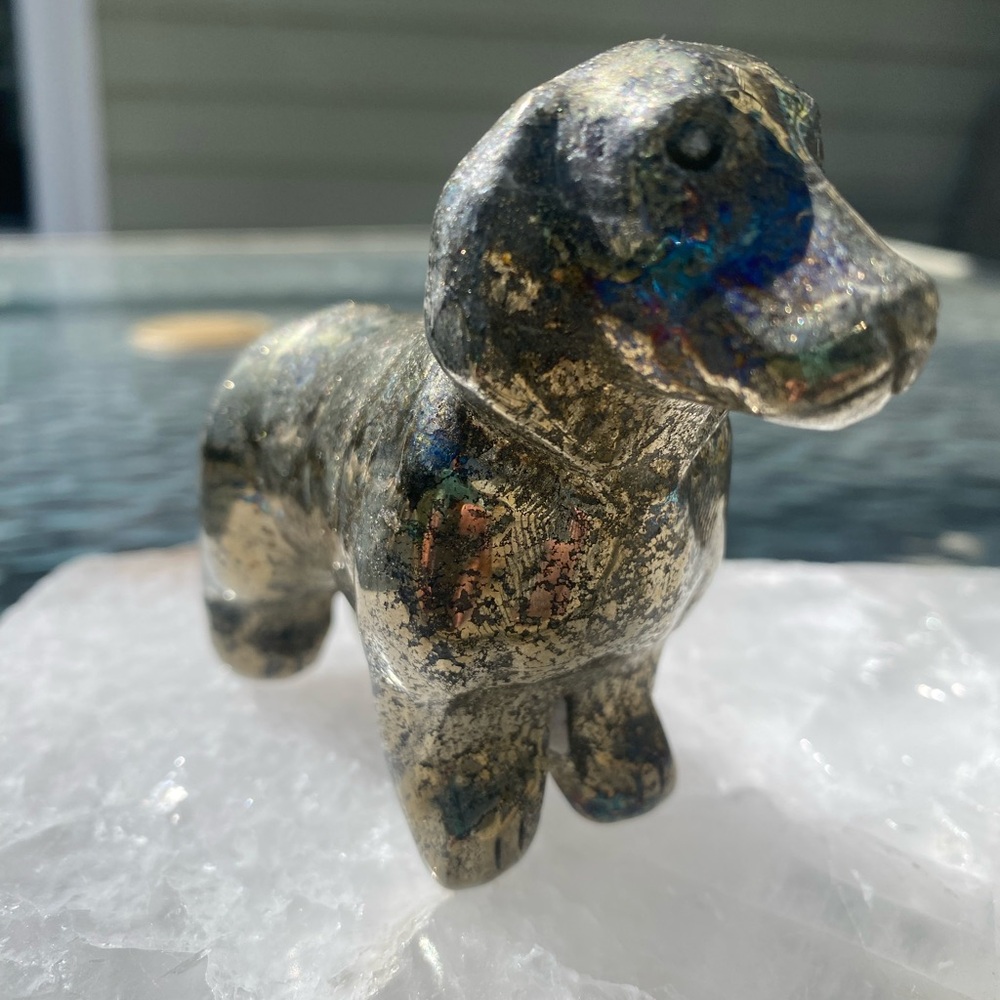 Decorative Stone Dog Figurine
